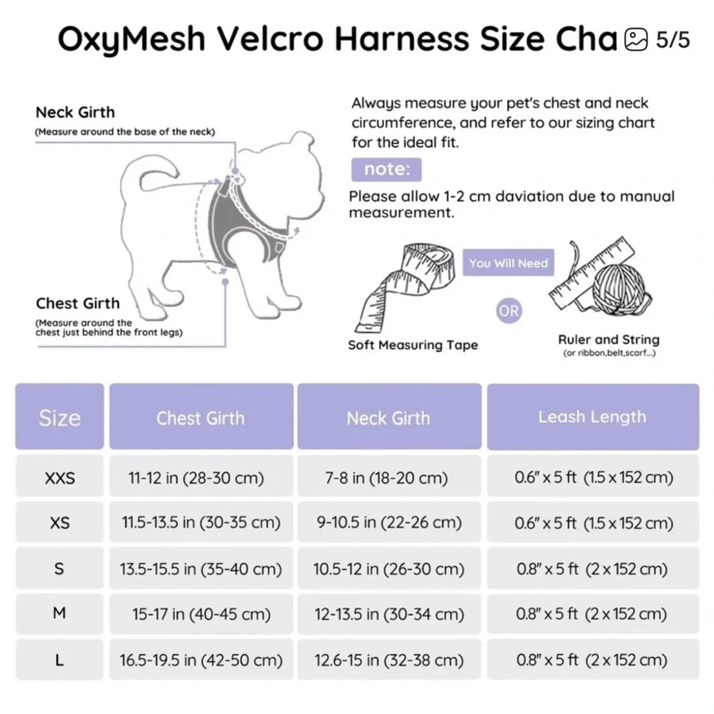 🫶🏻 Bella & Pal Oxymesh Purple Dog Harness and Leash Set